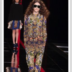 Auth RARE Roberto Cavalli Runaway Silk Jumpsuit